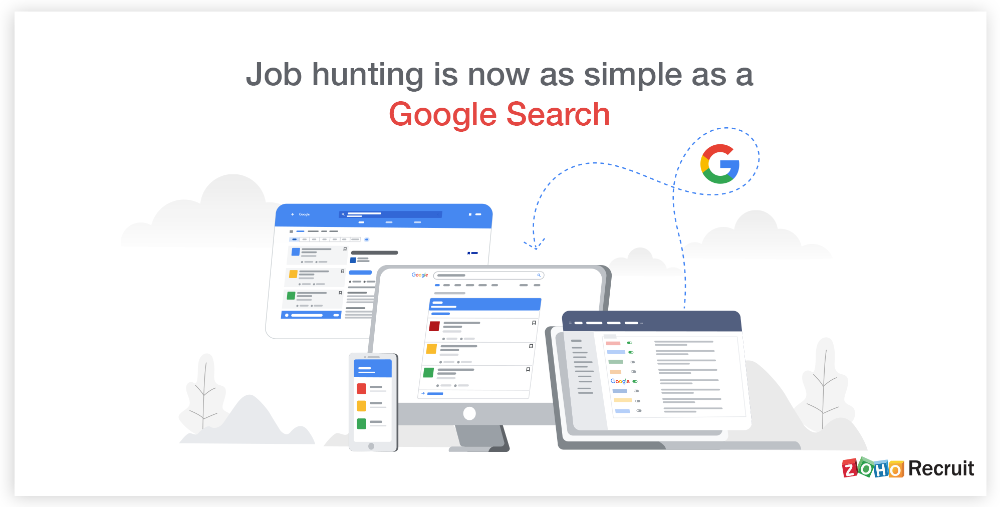 Lleve sus trabajos a la cima de la Búsqueda de Google con Zoho Recruit