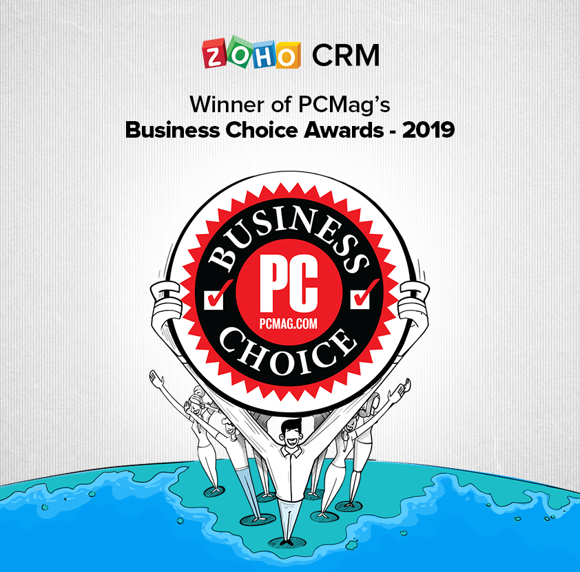 Zoho CRM ha sido nombrado Ganador de los Premios Business Choice Awards de PCMag 2019