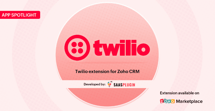La extensión Zoho CRM to Twilio SMS integra la puerta de enlace Twilio SMS con Zoho CRM, lo que permite a los agentes enviar y recibir mensajes SMS masivos directamente desde Zoho CRM a través de plantillas personalizables.